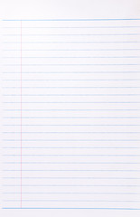 Notebook Lined Paper Background