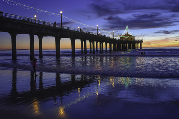 Manhattan Beach Christmas sunset 2017
