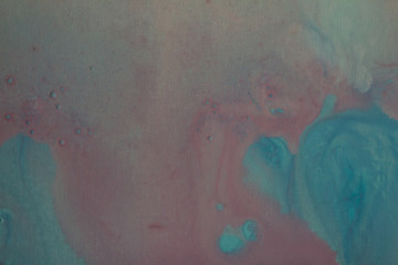 Pink and Light Blue Abstract Art Fluid Acrylic Background Graphic Resource on Canvas