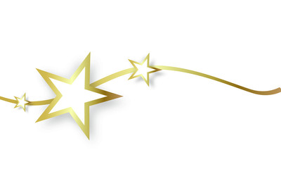 Stern Band Banner Sterne Star Stars Gold Welle Wellen Hintergrund Textfreiraum Freiraum