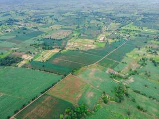 agriculture area in the rainy season in Thailand