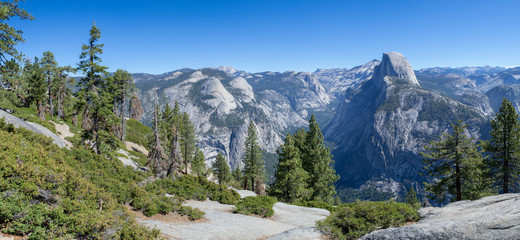 Half Dome from Glacier Point at Yosemite