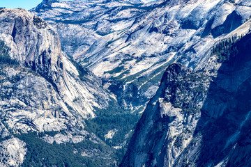 Views of the bottom of the valley from Glacier Point