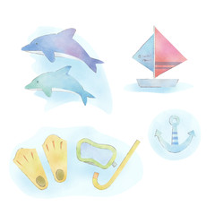 海のイメージイラスト