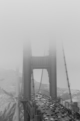 The iconic Golden Gate Bridge in San Francisco