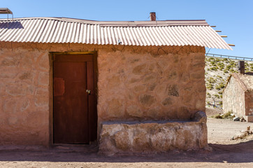 Adobe house on Machuca, Atacama Desert, Chile