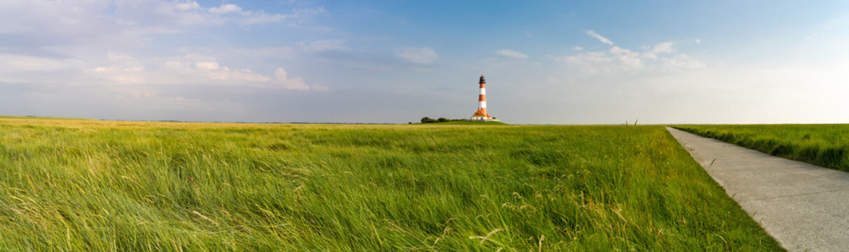 Nordfriesland - Radweg zum Leuchtturm Westheversand