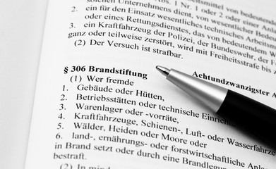Brandstiftung Strafgesetzbuch