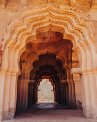Arch Of Lotus Mahal At Hampi, Karnataka, India