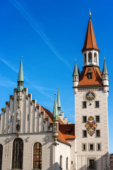 Obraz premium Old Town Hall - Altes Rathaus - Munich Germany