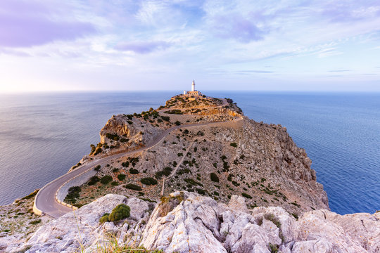 Mallorca Leuchtturm Kap Cap Formentor Landschaft Natur Meer Reise Reisen Spanien