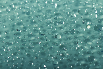 Abstract beautiful blue background of water droplets