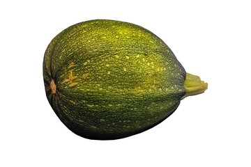 Fresh vegetable zucchini isolated on white background. 