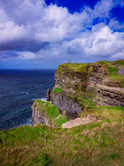 Fototapeta na wymiar Cliffs Of Moher - Tourist Attraction in County Clare, Ireland