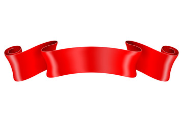 Red silk ribbon