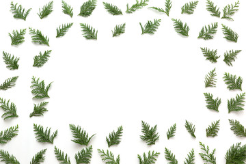 Christmas tree pattern with copy-space