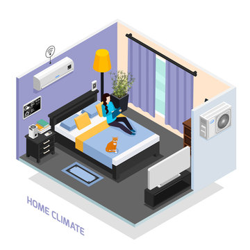 Home Climate Isometric Composition 