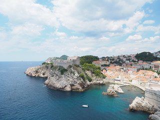 Fototapeta na wymiar King's landing Lovrijenac at Dubrovnik