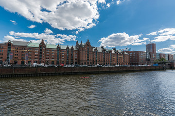 Warehouse district of Hamburg (Speicherstadt), Germany.