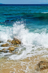 Fototapeta premium Rock and sea waves