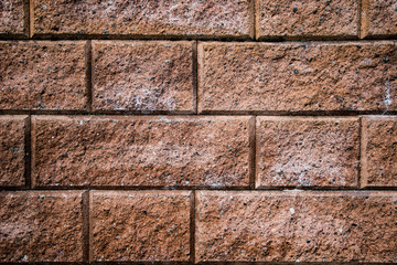 Sand clay bricks wall