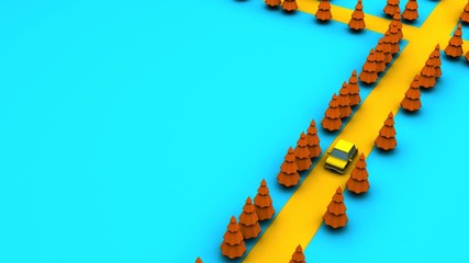 Moving car.
Loop able 3DCG render animation.