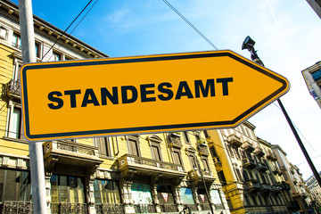 Obraz premium Schild 285 - Standesamt