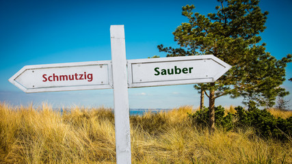 Schild 361 - Sauber