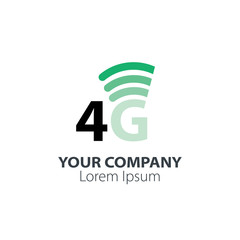 4G LTE Design Logo Concept
