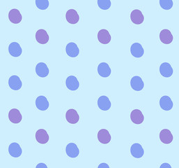 Vector Seamless Pattern, Pastel Purple and Blue Colors.