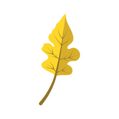 Illustration of a yellow leaf