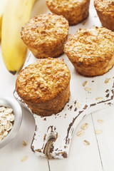 Oat muffins with banana
