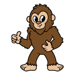 Cartoon Sasquatch or Bigfoot