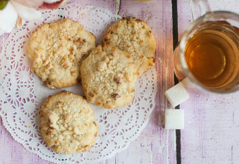 homemade apple cookies for tea