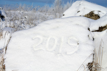 новый год на снегу 