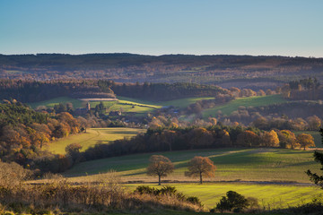 Autumn Landscape Newlands Corner, Surrey, England