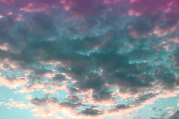 amazing bright light clouds in the sky for using in design as background.