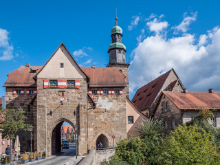 Obraz premium Nürnberger Tor Lauf an der Pegnitz, 