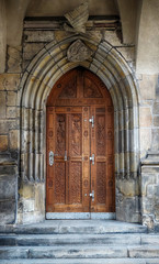 Fototapeta premium very old wooden door