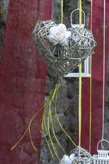 Creazioni in salice per addobbi festose