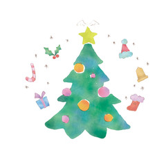 クリスマスツリーのイラスト