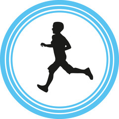 runner silhouette vector