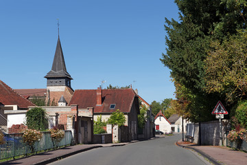 Obraz premium little village in the french Vexin regional nature park