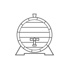 Simple Wooden Barrel icon