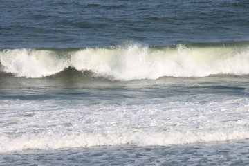 waves on beach