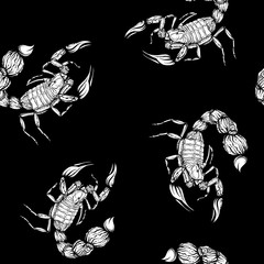 Animalistic seamless pattern