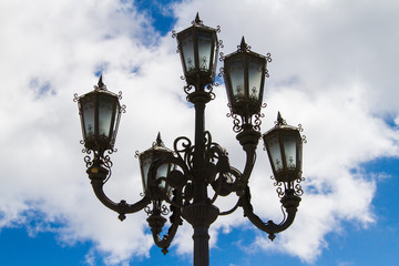 Old streetlight in Spain