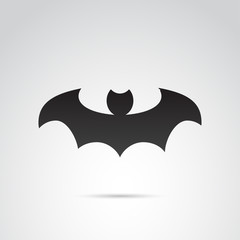 Fototapeta premium Bat vector icon.