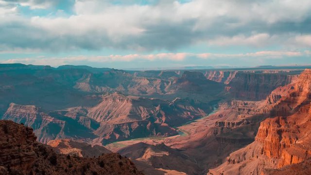 Grand canyon timelapse on sunset