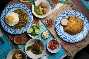 Food photography close up of vibrant gourmet meals
